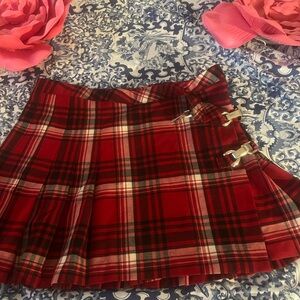 Rave Red and Black Mini Skater Skirt